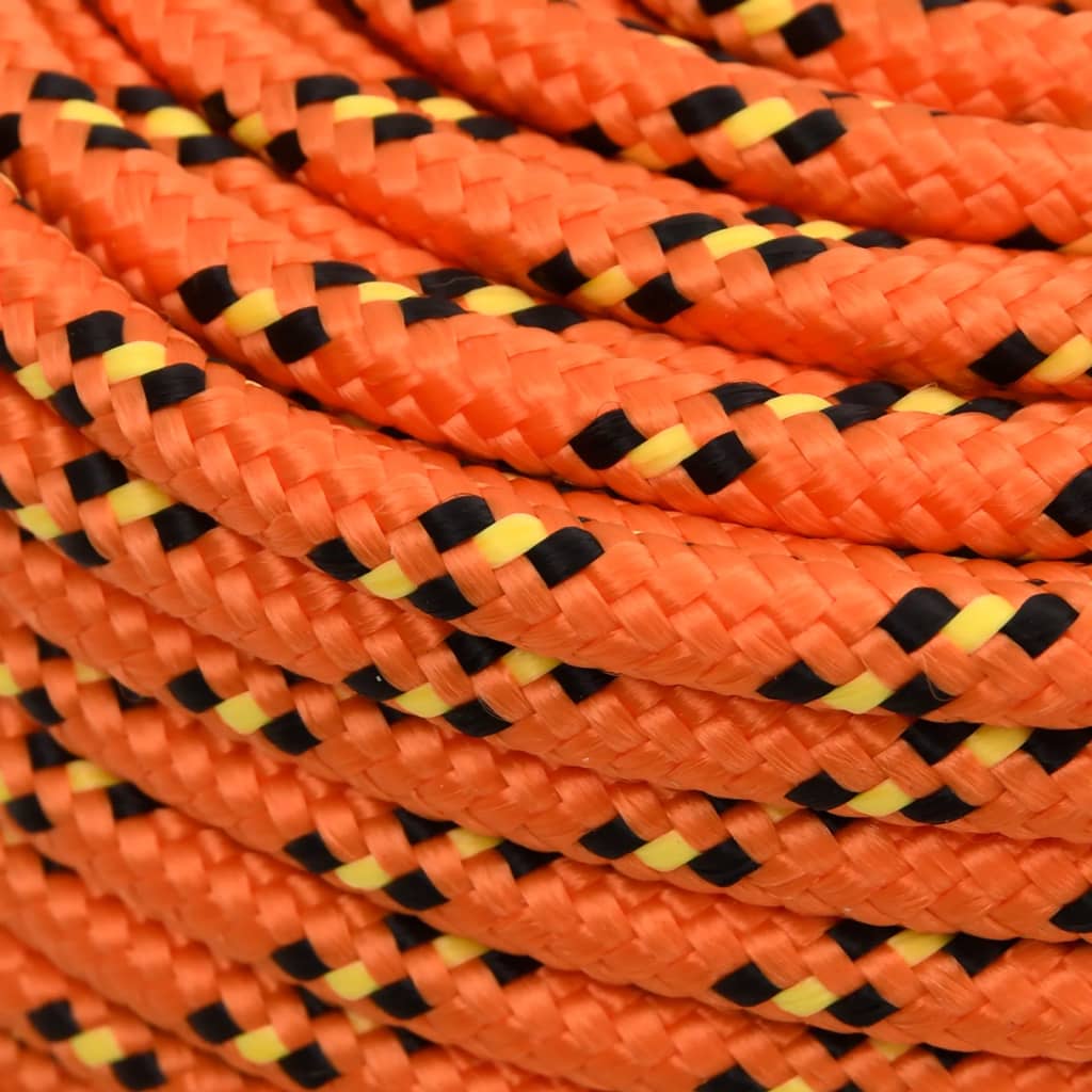 vidaXL Boat Rope Orange 6 mm 50 m Polypropylene