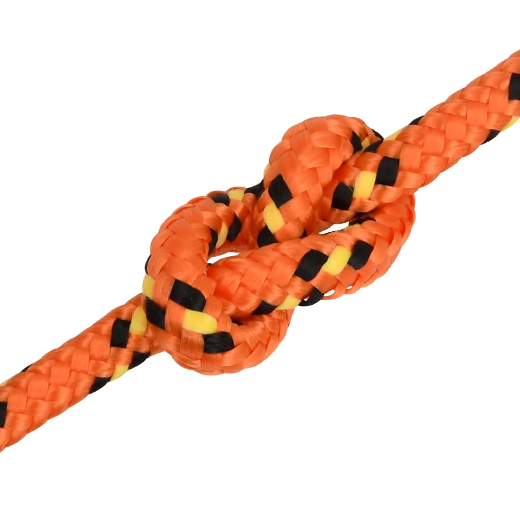 vidaXL Boat Rope Orange 6 mm 50 m Polypropylene