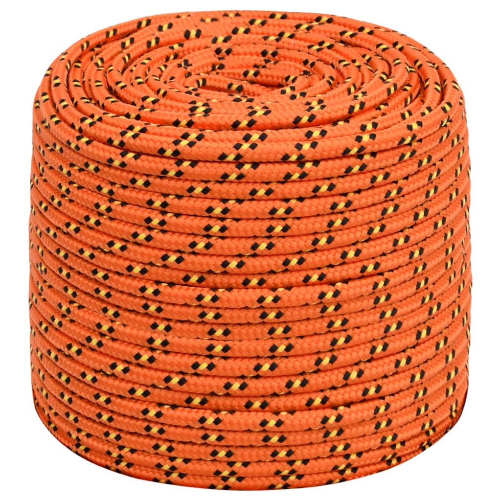 vidaXL Boat Rope Orange 6 mm 500 m Polypropylene