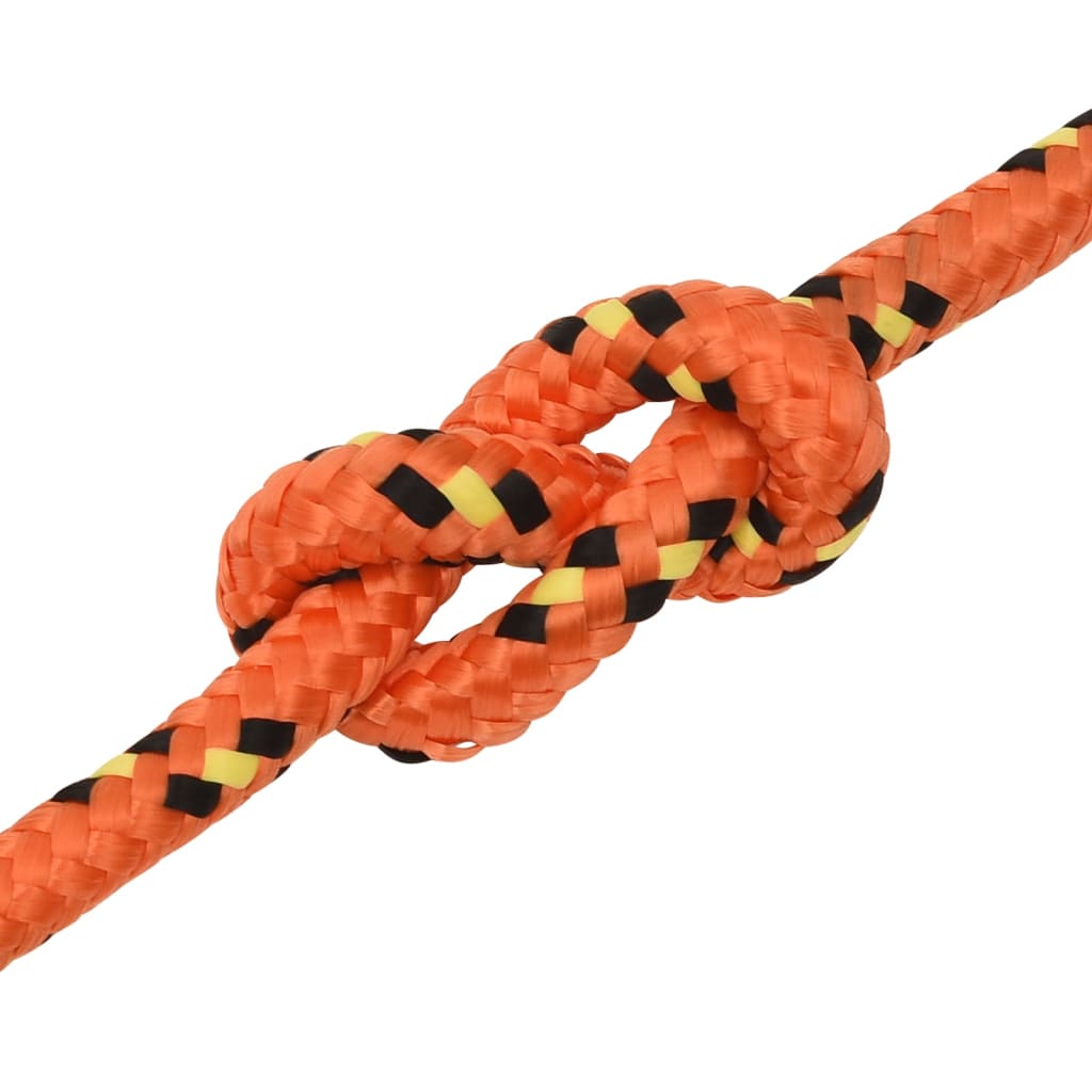 vidaXL Boat Rope Orange 12 mm 25 m Polypropylene