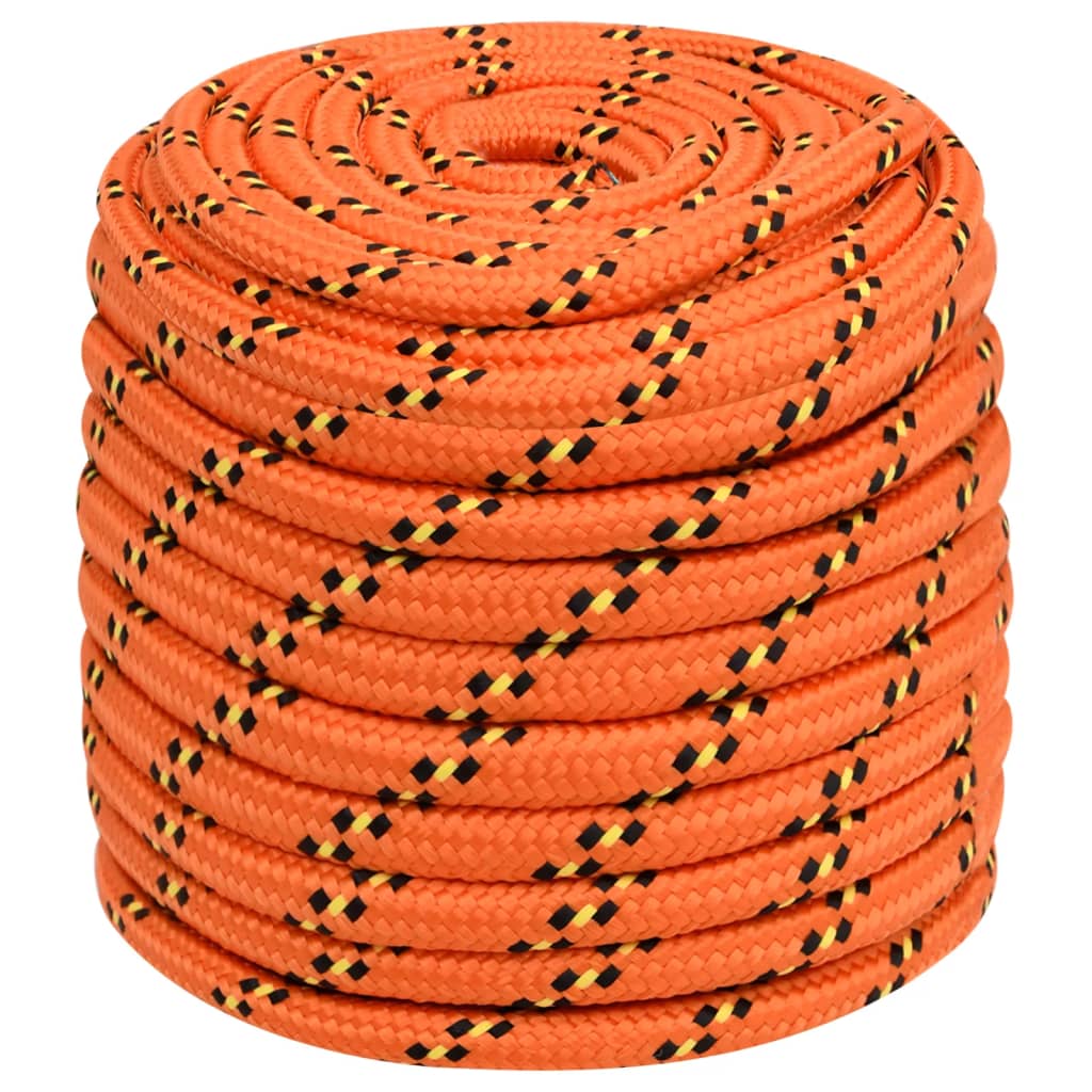 Boat Rope Orange 16 mm 25 m Polypropylene