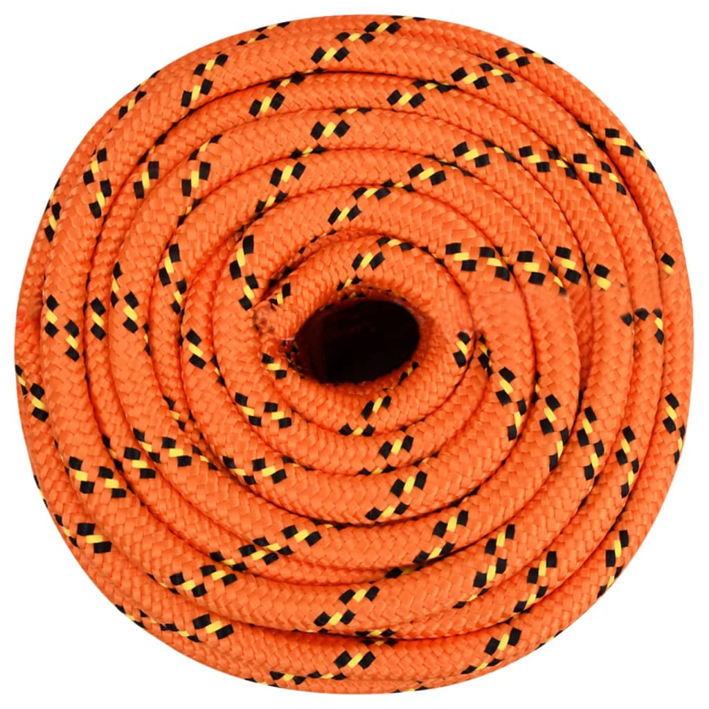 vidaXL Boat Rope Orange 16 mm 50 m Polypropylene