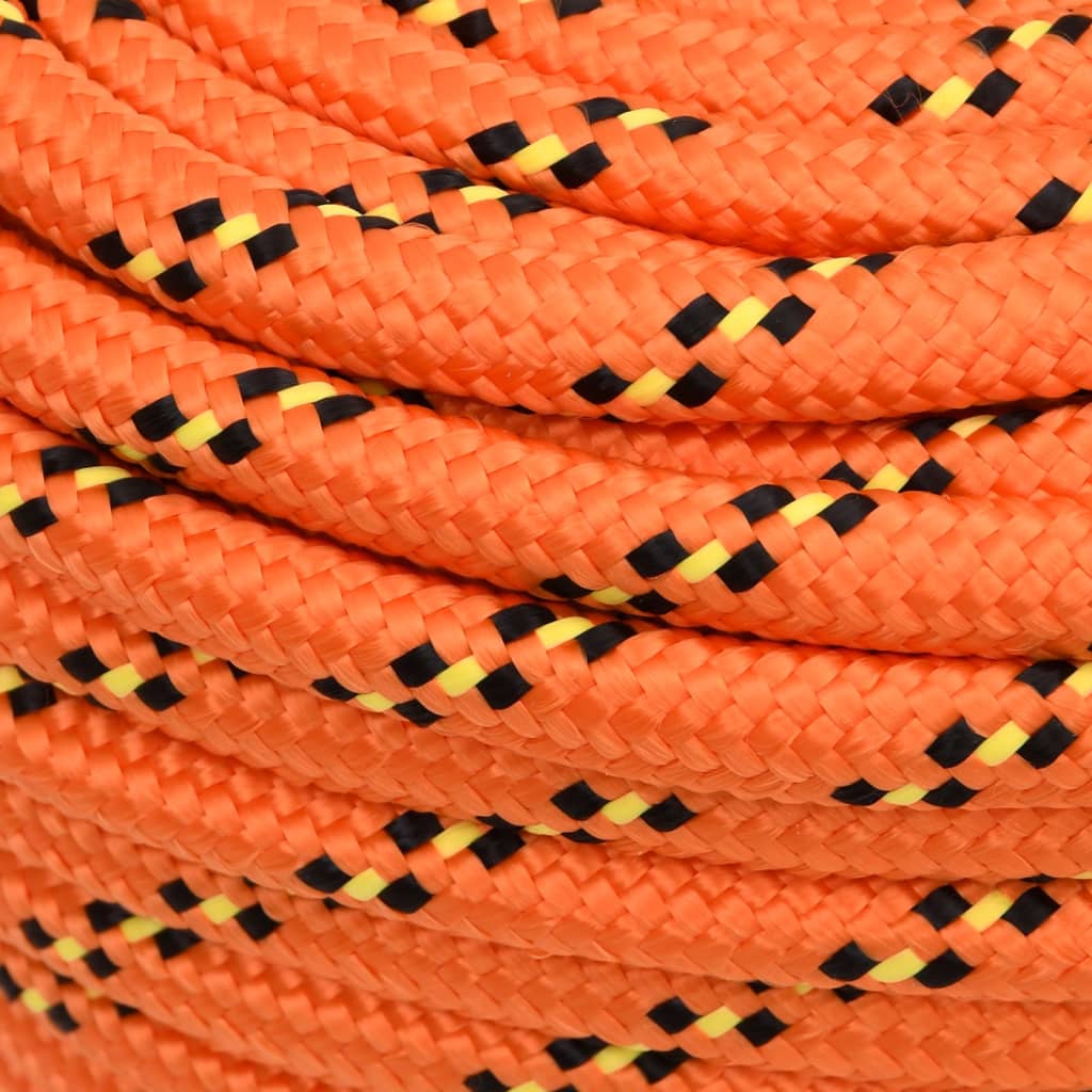 vidaXL Boat Rope Orange 16 mm 50 m Polypropylene