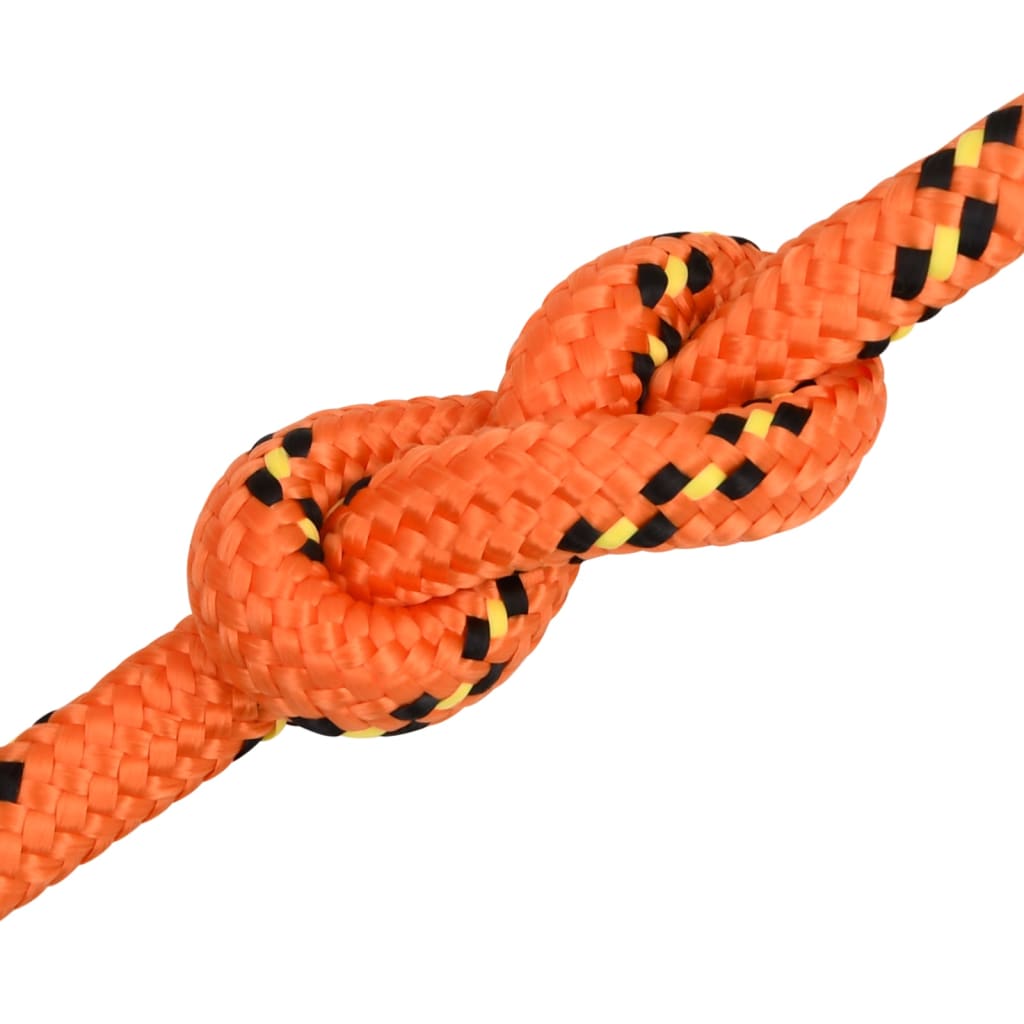 vidaXL Boat Rope Orange 16 mm 50 m Polypropylene