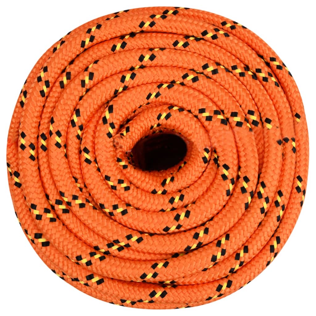 vidaXL Boat Rope Orange 16 mm 100 m Polypropylene