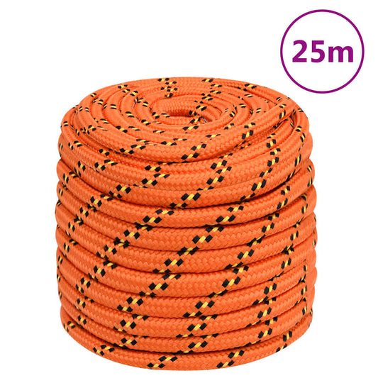 Boat Rope Orange 18 mm 25 m Polypropylene