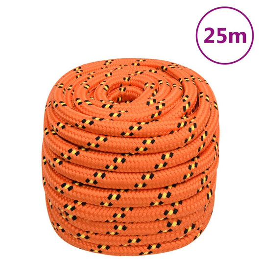 vidaXL Boat Rope Orange 20 mm 25 m Polypropylene