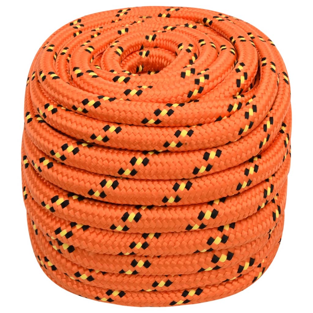 vidaXL Boat Rope Orange 20 mm 25 m Polypropylene