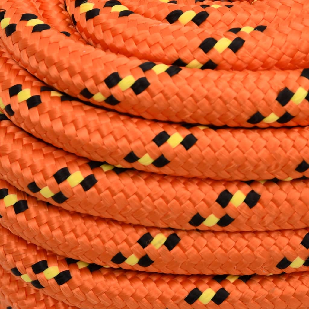 vidaXL Boat Rope Orange 20 mm 25 m Polypropylene