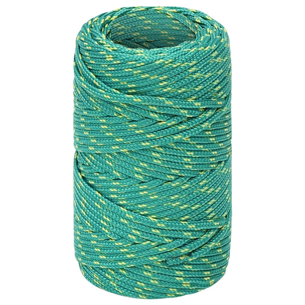 vidaXL Boat Rope Green 2 mm 25 m Polypropylene