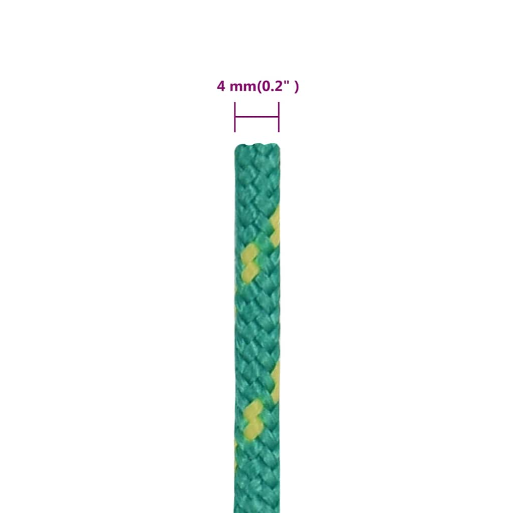 Boat Rope Green 4 mm 250 m Polypropylene