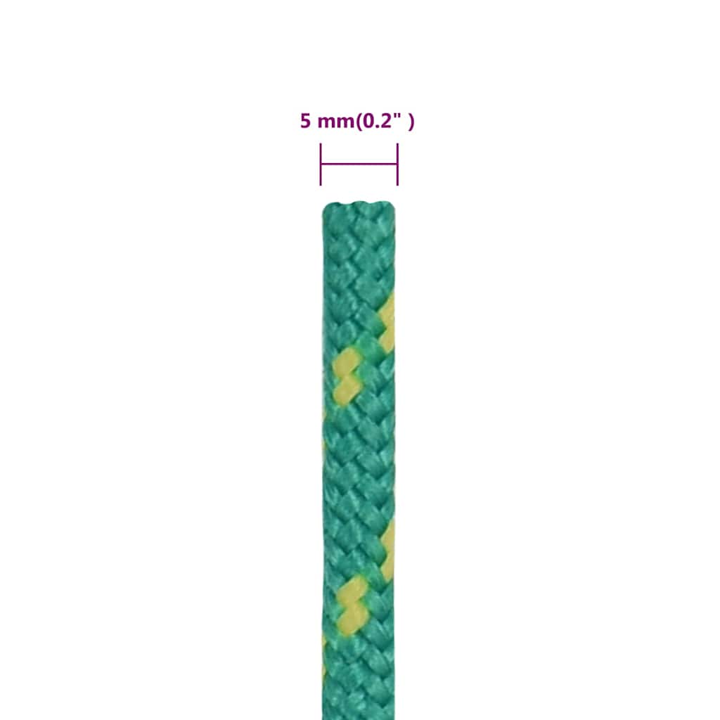 Boat Rope Green 5 mm 100 m Polypropylene