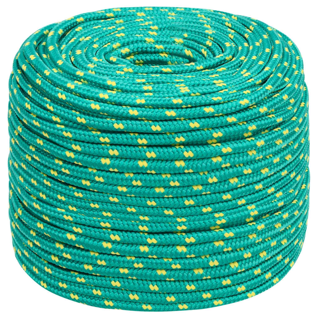 vidaXL Boat Rope Green 6 mm 100 m Polypropylene