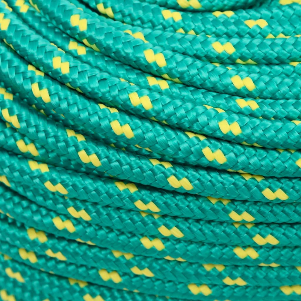 vidaXL Boat Rope Green 6 mm 100 m Polypropylene