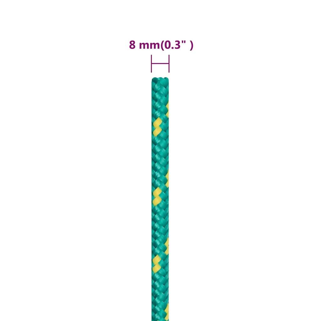 Boat Rope Green 8 mm 50 m Polypropylene