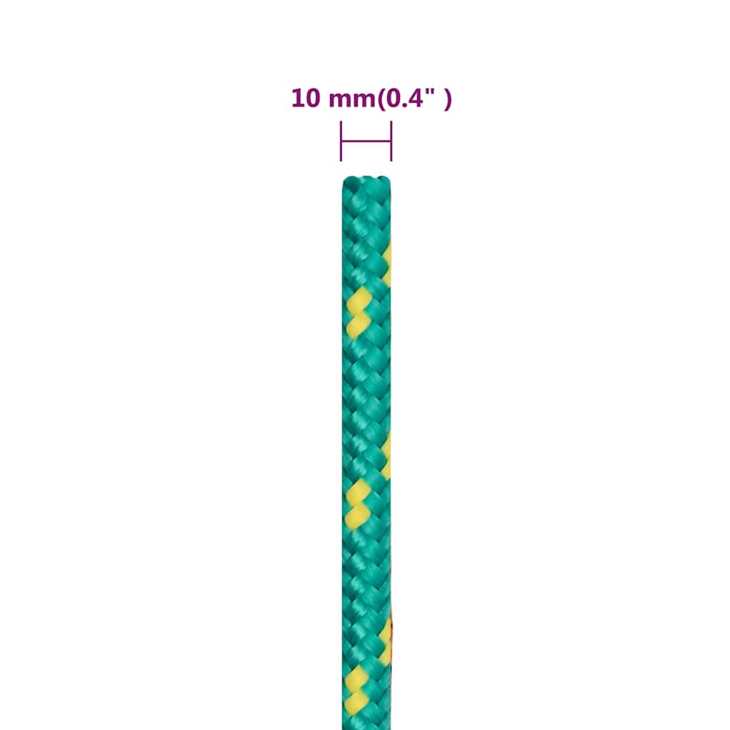 Boat Rope Green 10 mm 100 m Polypropylene