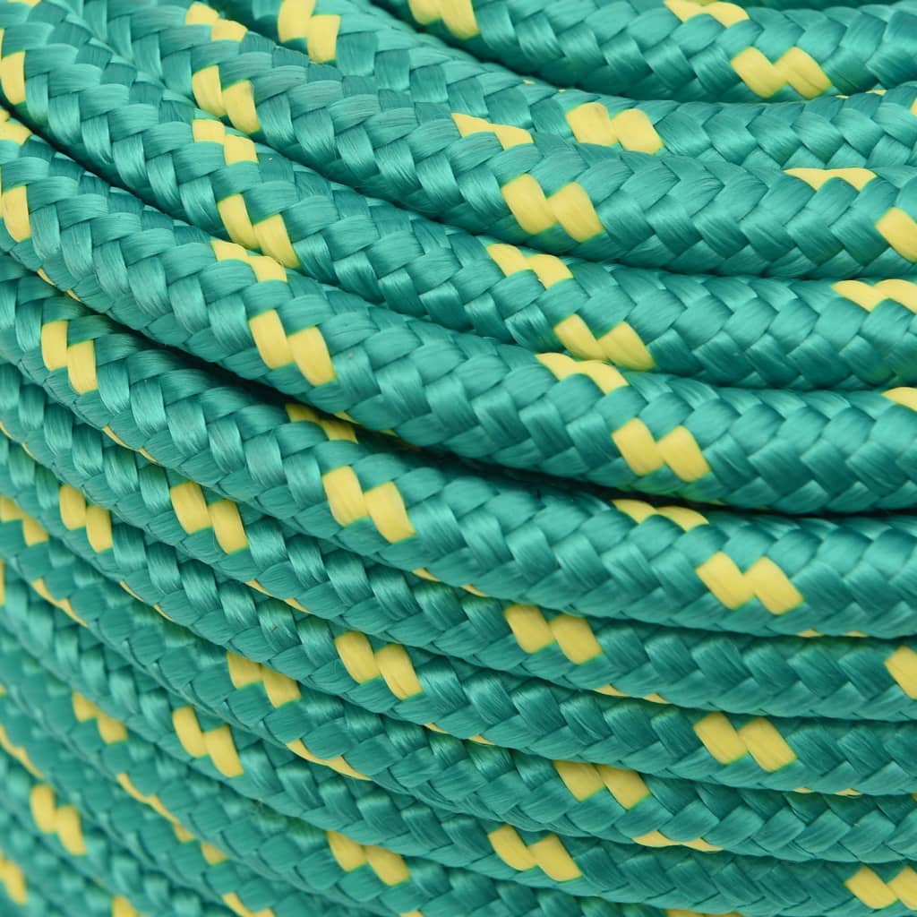 vidaXL Boat Rope Green 12 mm 25 m Polypropylene