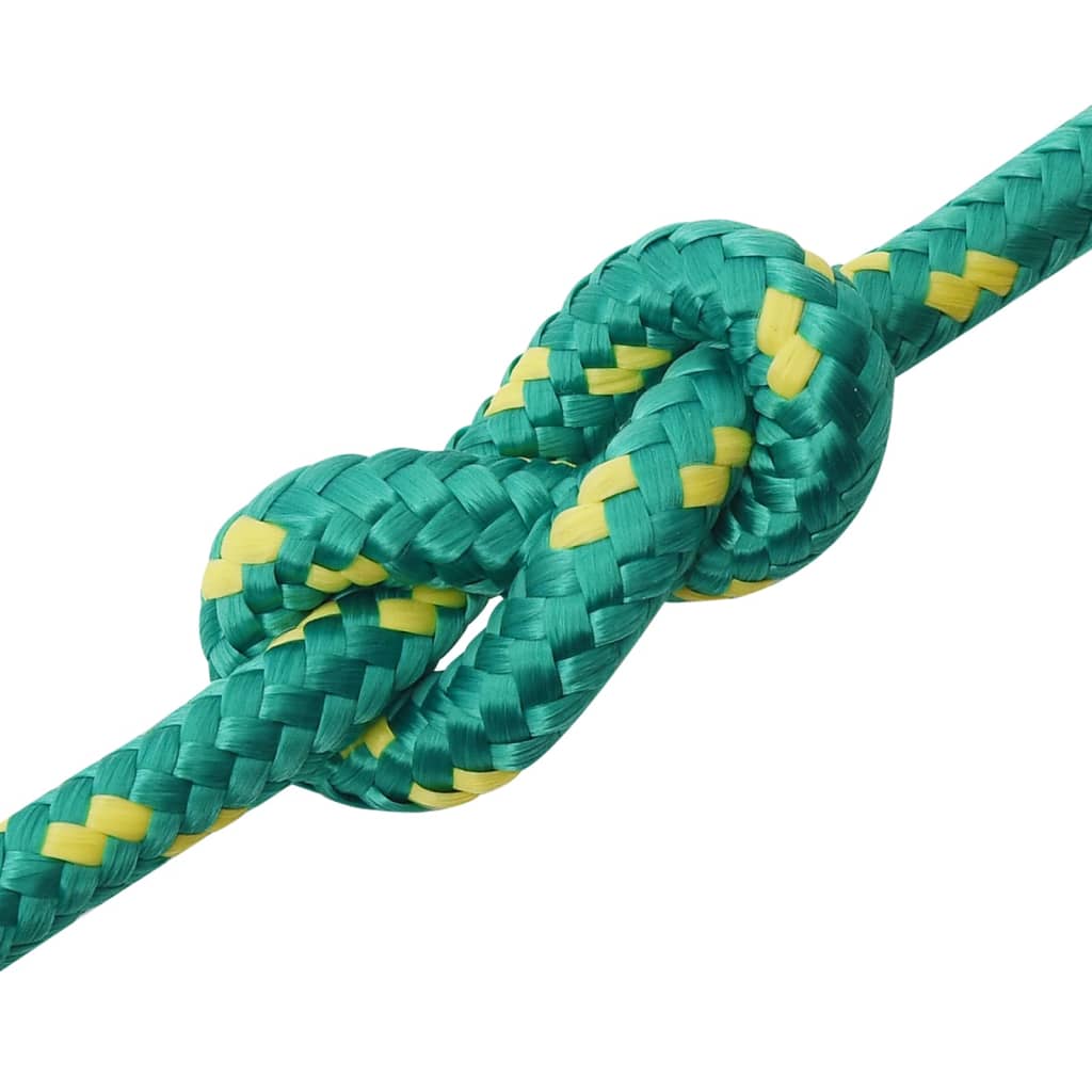 vidaXL Boat Rope Green 12 mm 25 m Polypropylene