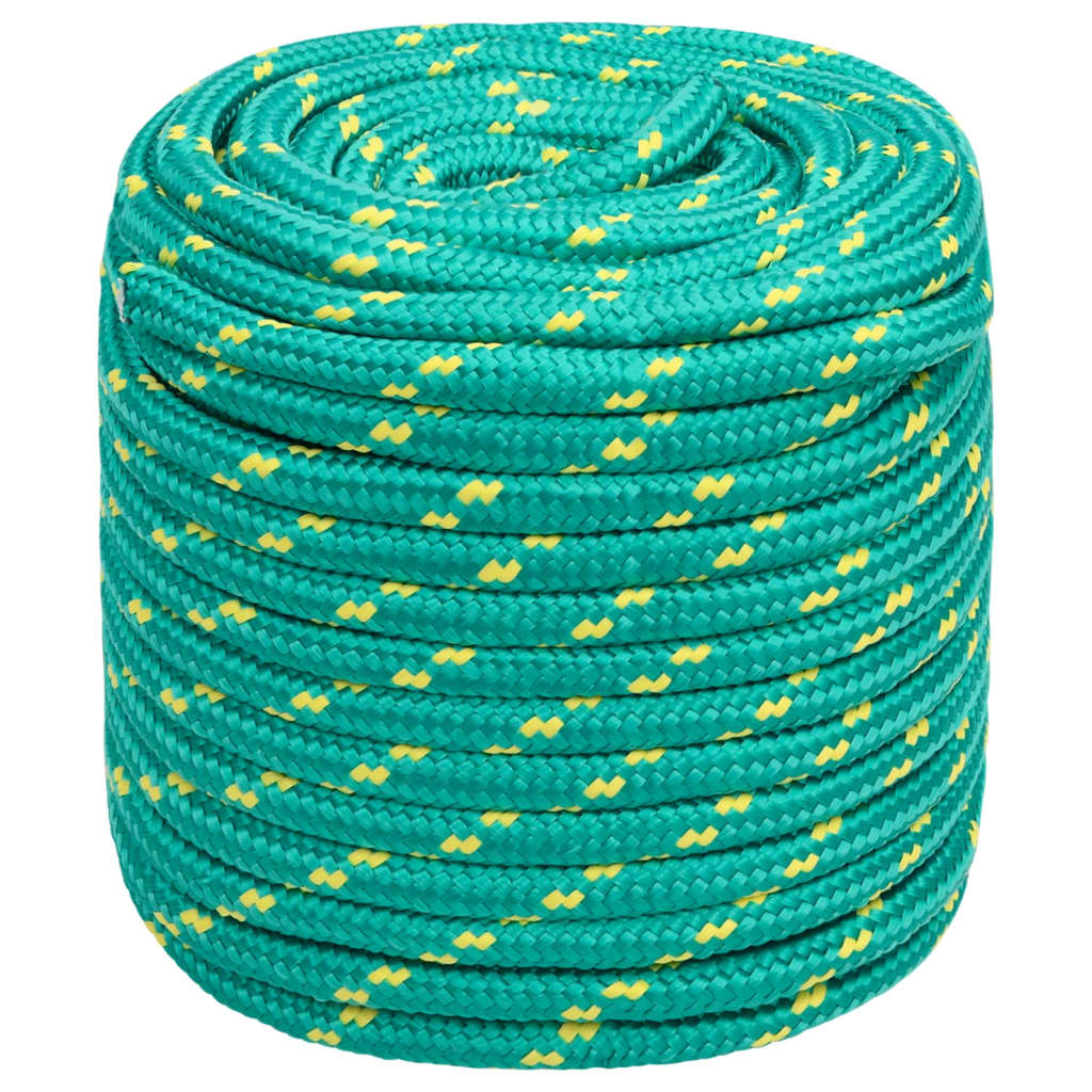 vidaXL Boat Rope Green 16 mm 25 m Polypropylene