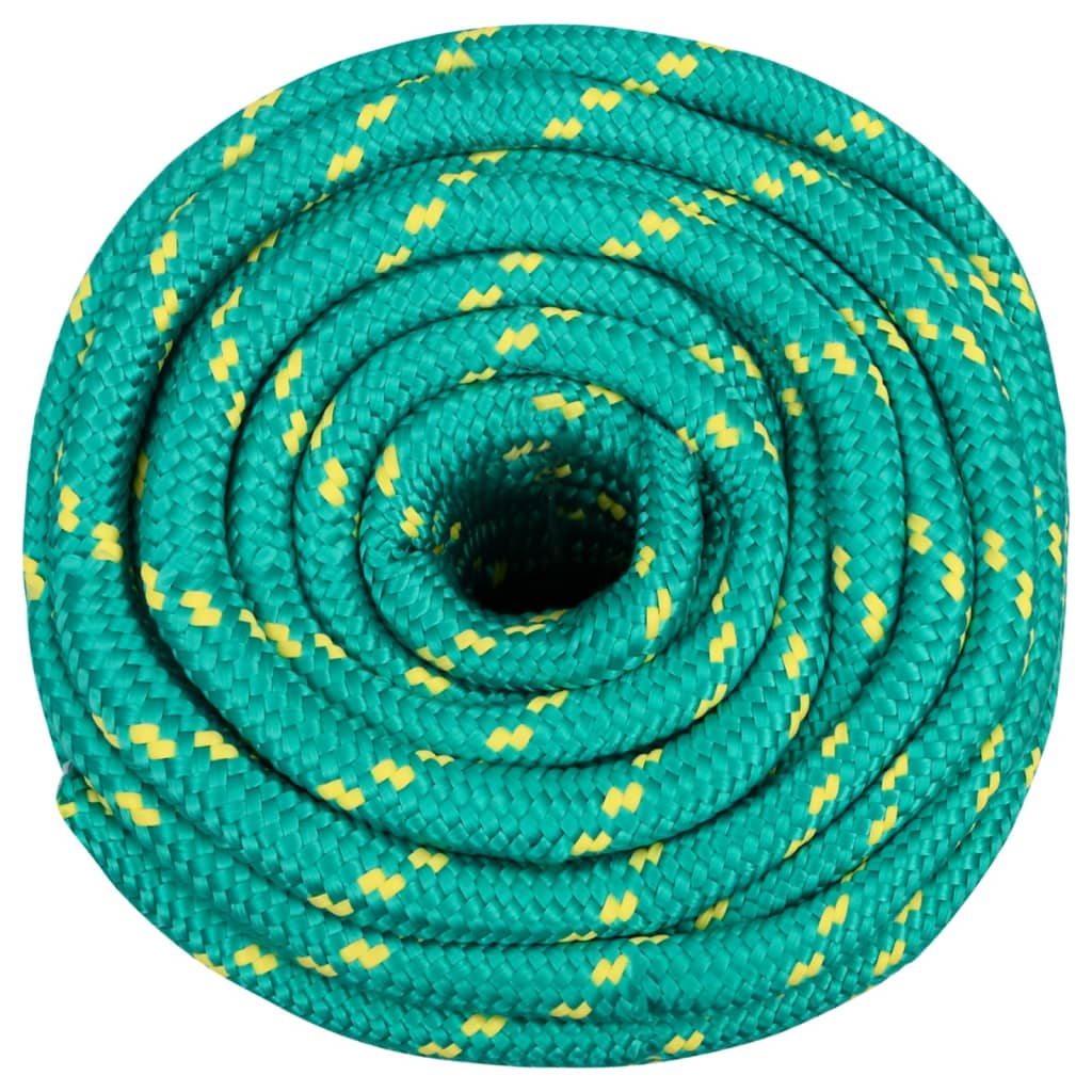 vidaXL Boat Rope Green 16 mm 25 m Polypropylene