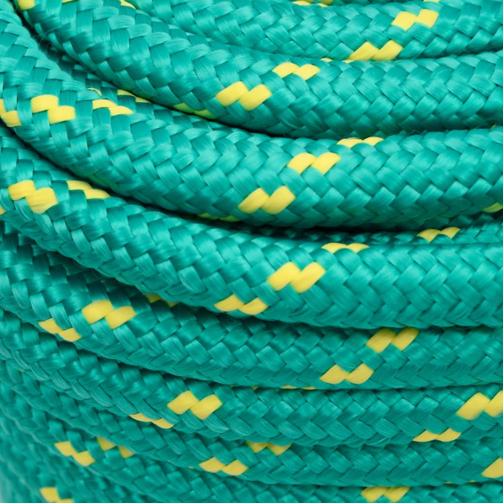 vidaXL Boat Rope Green 16 mm 25 m Polypropylene