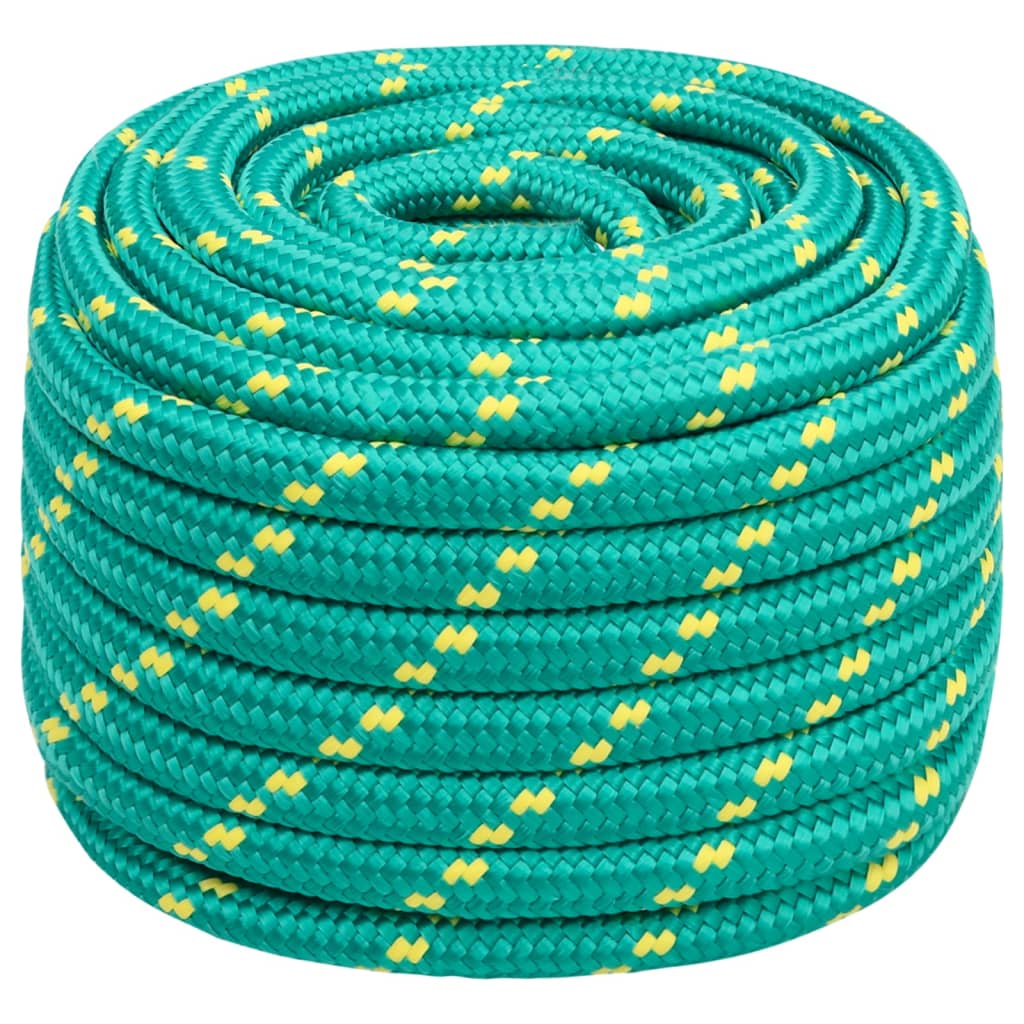 vidaXL Boat Rope Green 20 mm 25 m Polypropylene