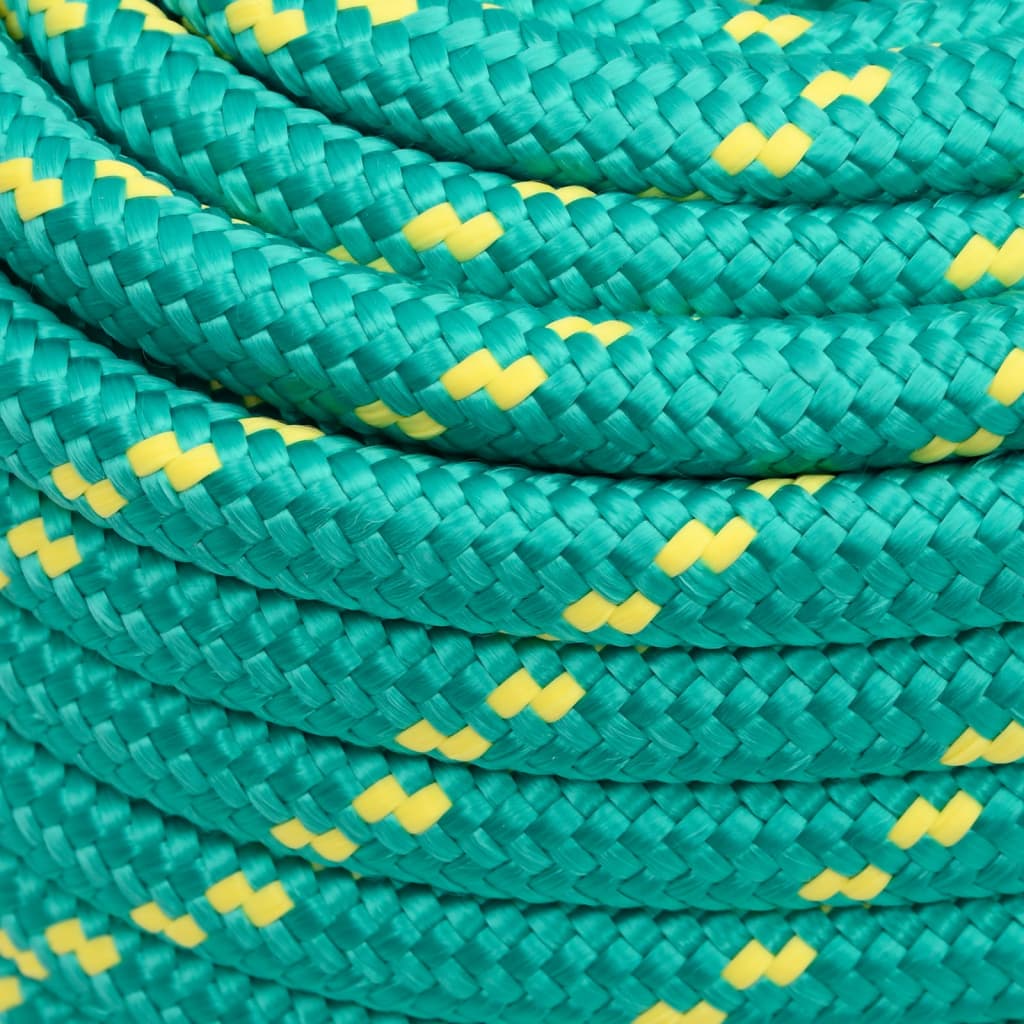 vidaXL Boat Rope Green 20 mm 25 m Polypropylene