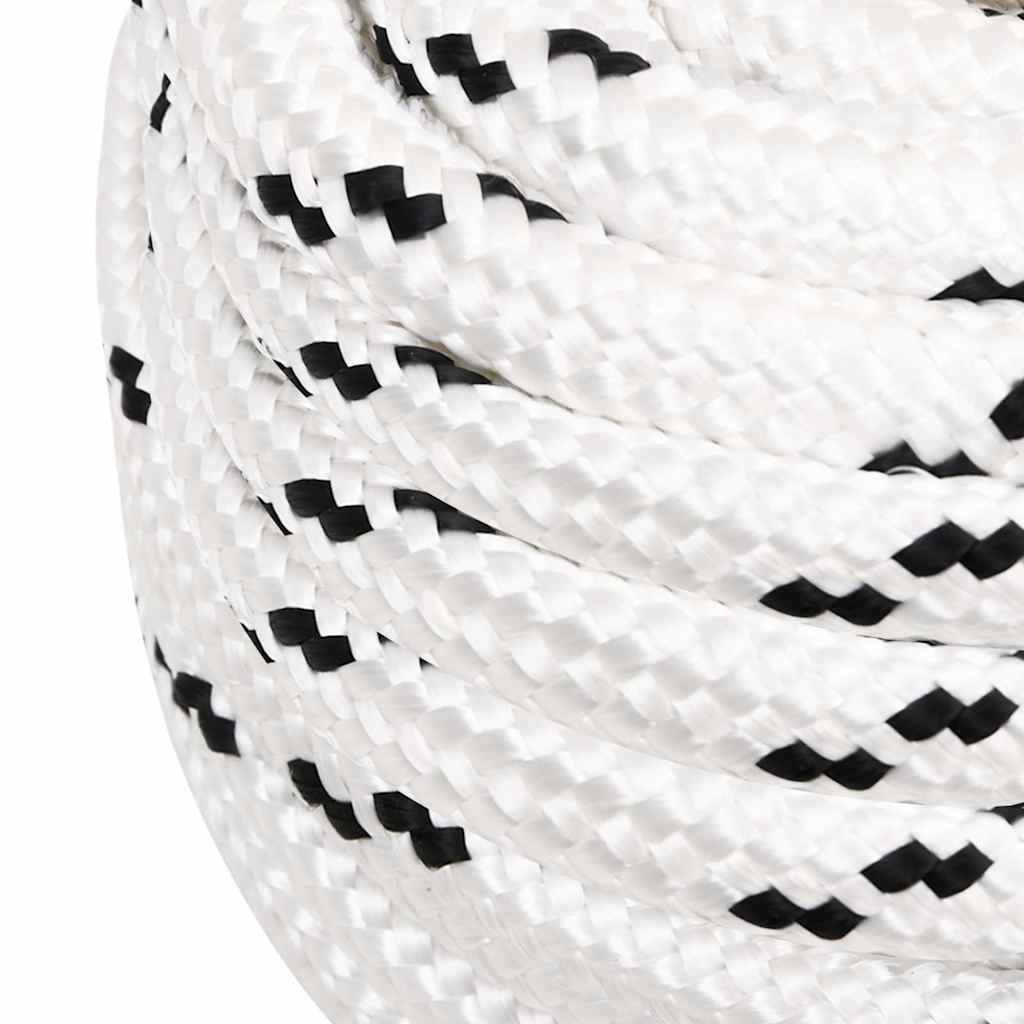 Braided Boat Rope White 16 mmx50 m Polyester