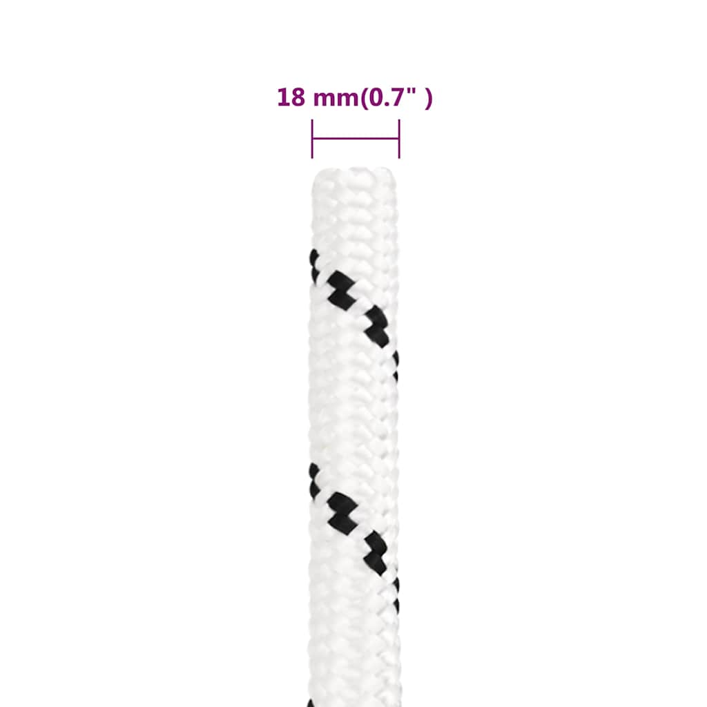 Work Rope White 18 mm 100 m Polyester