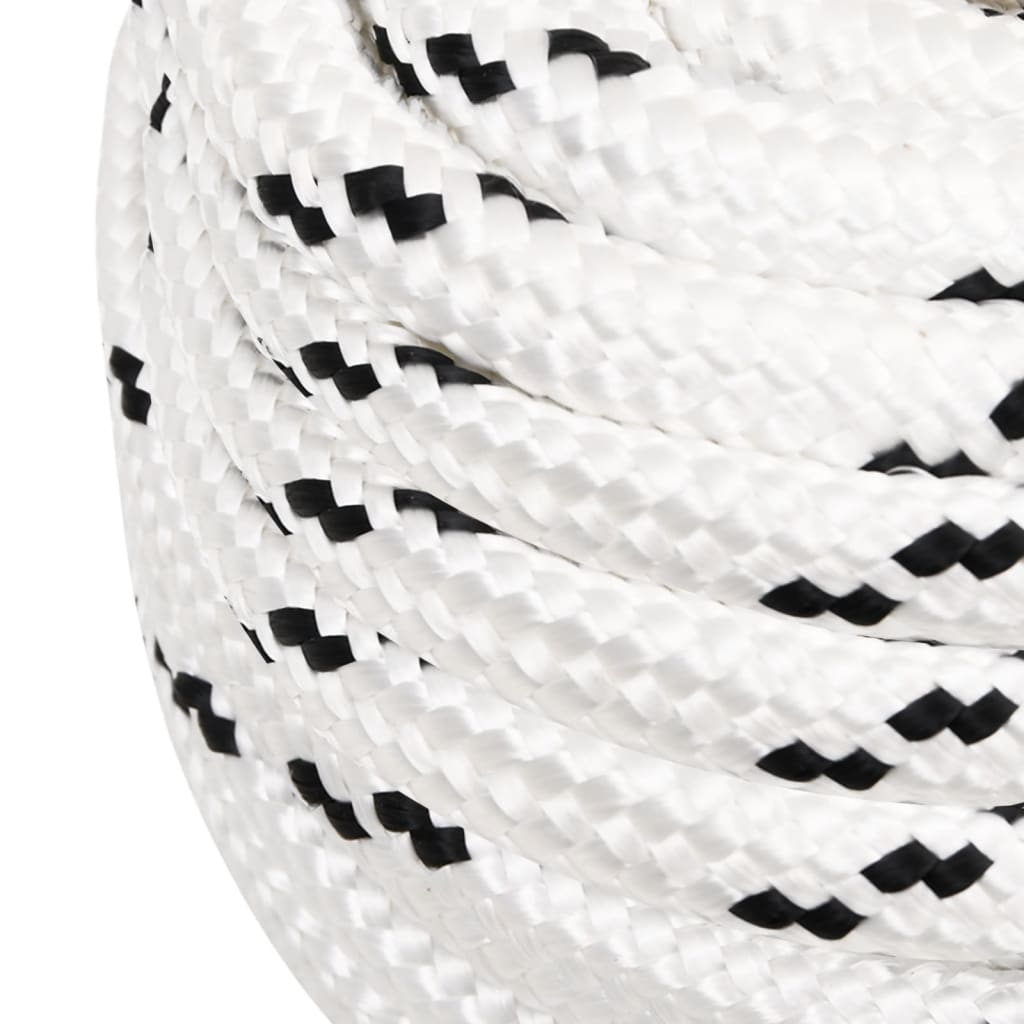 vidaXL Work Rope White 20 mm 25 m Polyester