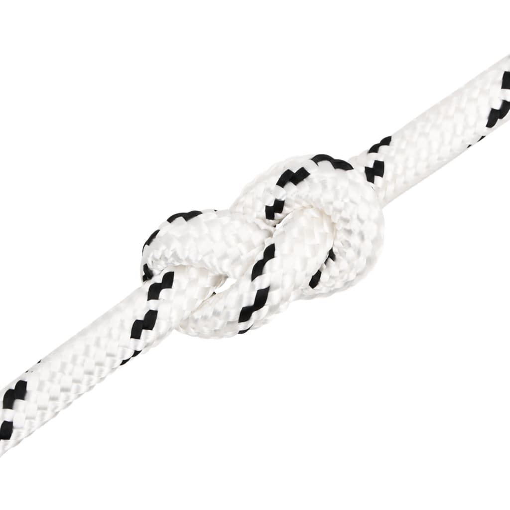 vidaXL Work Rope White 20 mm 25 m Polyester