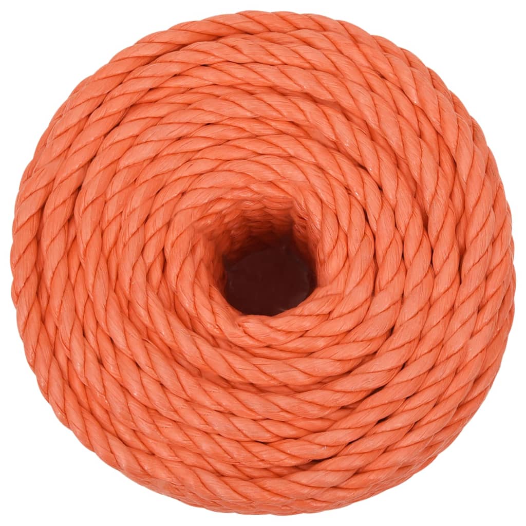 vidaXL Work Rope Orange 12 mm 25 m Polypropylene