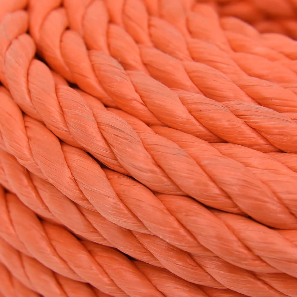 vidaXL Work Rope Orange 12 mm 25 m Polypropylene