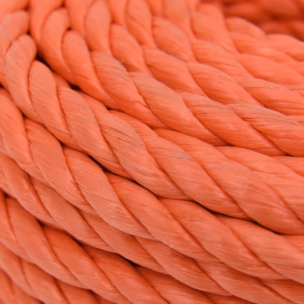 vidaXL Work Rope Orange 14 mm 50 m Polypropylene