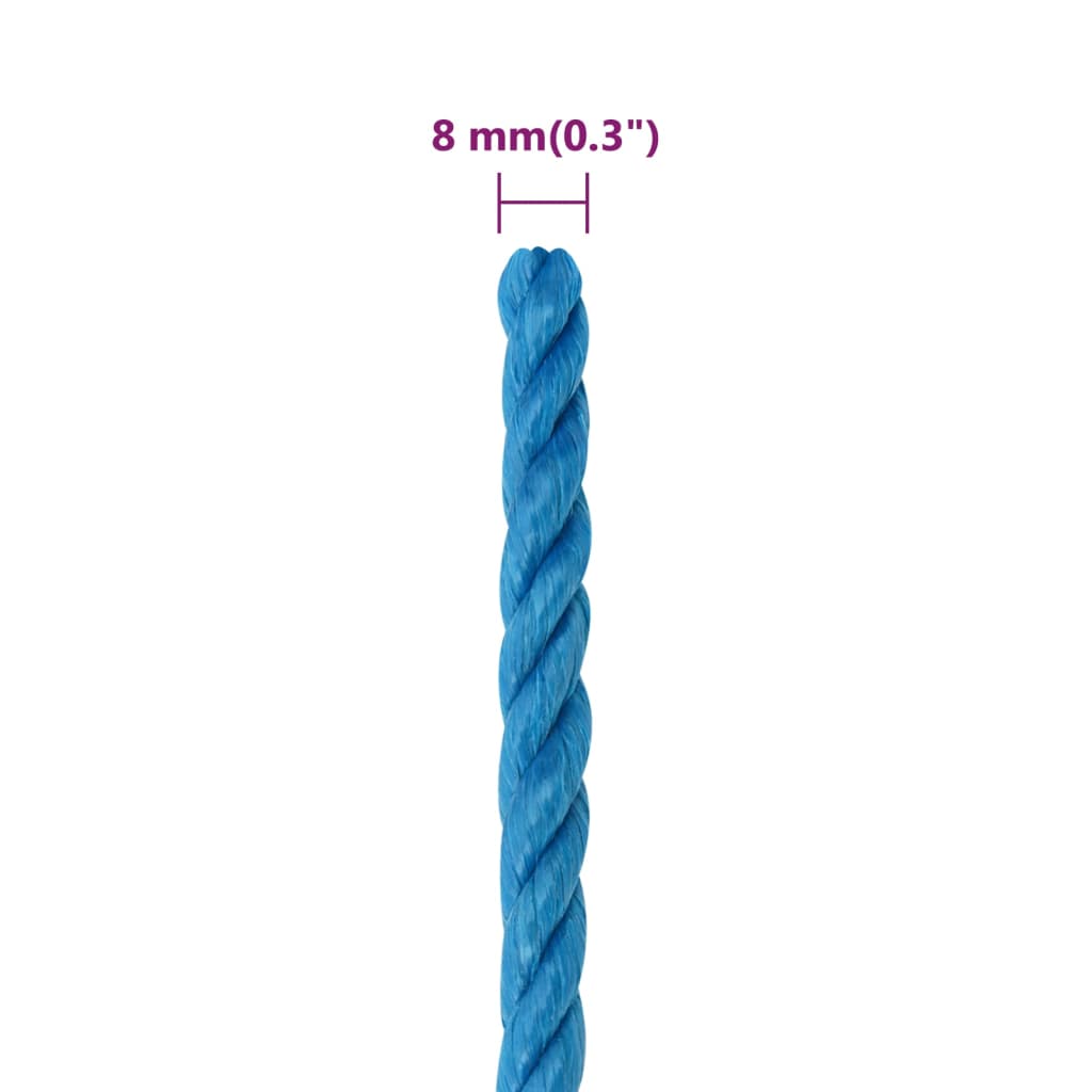Work Rope Blue 8 mm 50 m Polypropylene