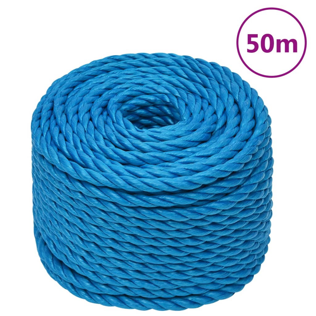 vidaXL Work Rope Blue 12 mm 50 m Polypropylene