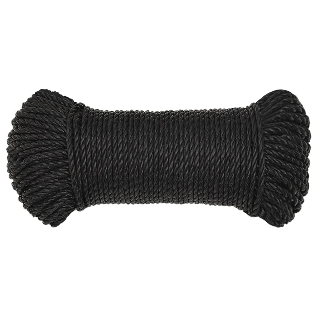 Work Rope Black 8 mm 250 m Polypropylene