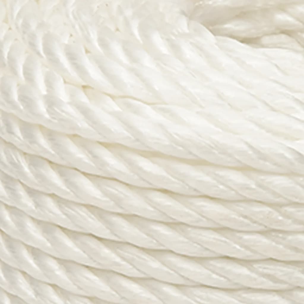 vidaXL Work Rope White 10 mm 500 m Polypropylene