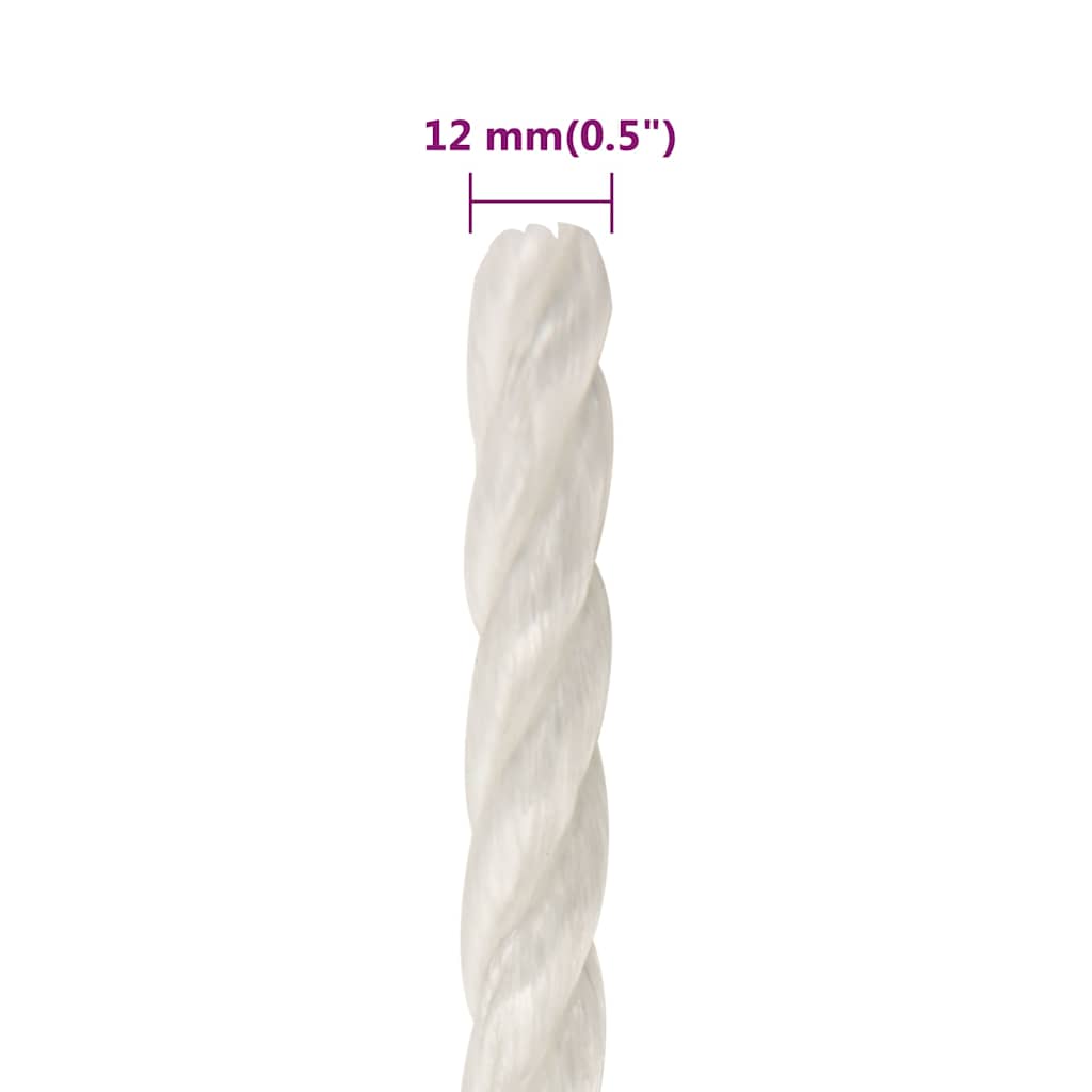 Work Rope White 12 mm 500 m Polypropylene