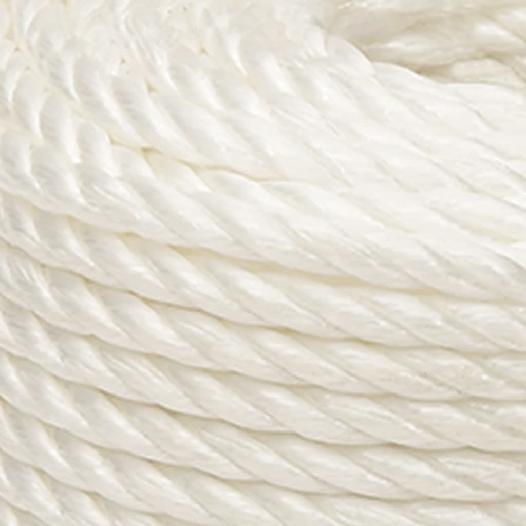 vidaXL Work Rope White 20 mm 100 m Polypropylene