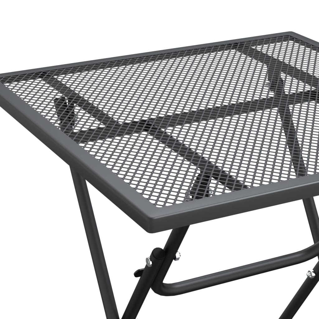 Garden Dining Set | Anthracite | Expanded metal mesh | Foldable