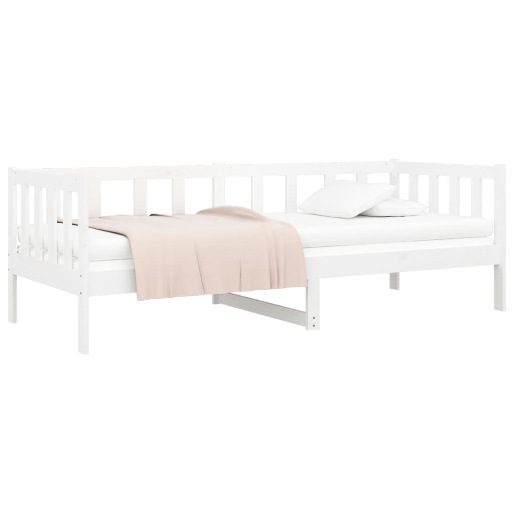 vidaXL Day Bed without Mattress White 90x190cm Solid Wood Pine