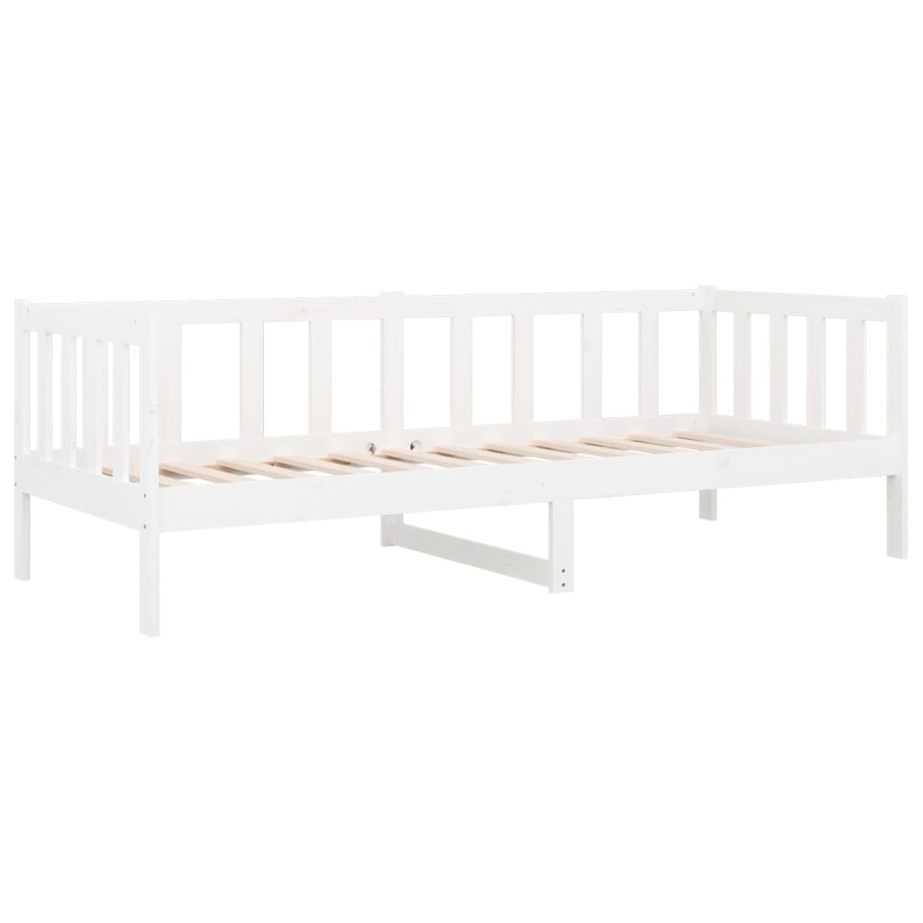 vidaXL Day Bed without Mattress White 90x190cm Solid Wood Pine