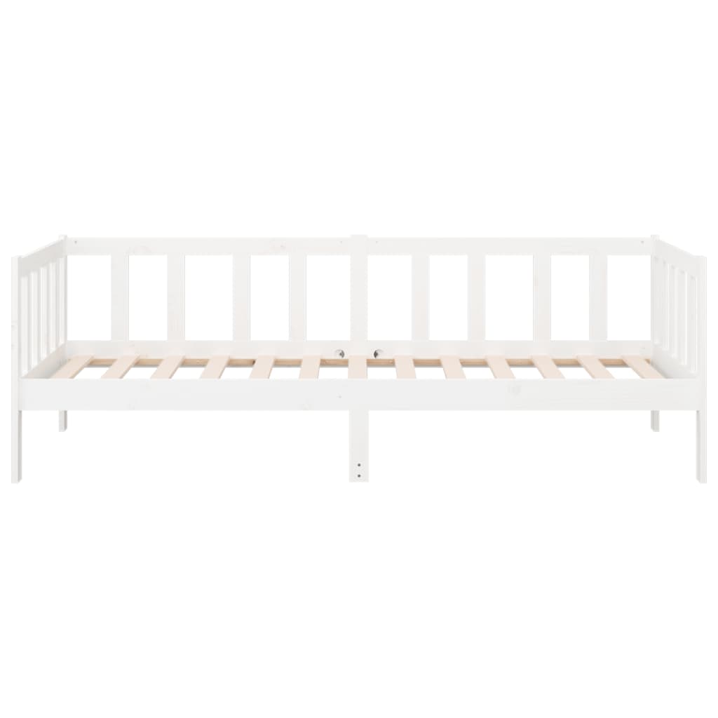 vidaXL Day Bed without Mattress White 90x190cm Solid Wood Pine