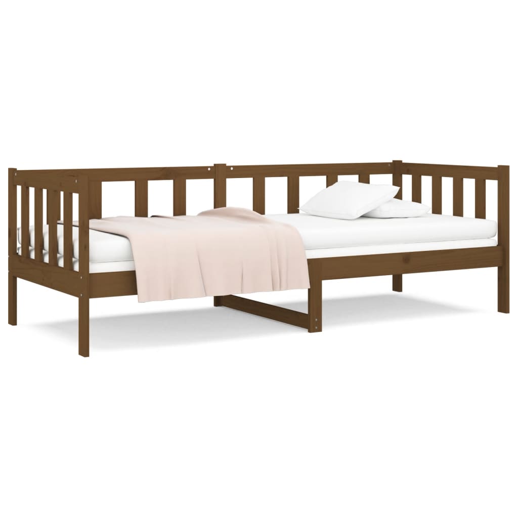 vidaXL Day Bed without Mattress Honey Brown 90x190cm Solid Wood Pine