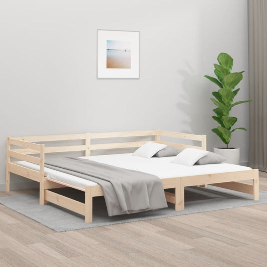 vidaXL Pull-out Day Bed without Mattress 2x(90x190)cm