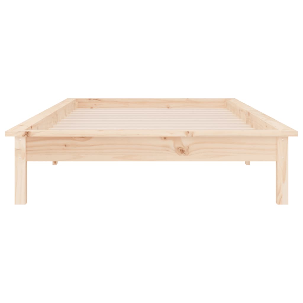 Cadre de lit LED 100x200 cm Bois Massif