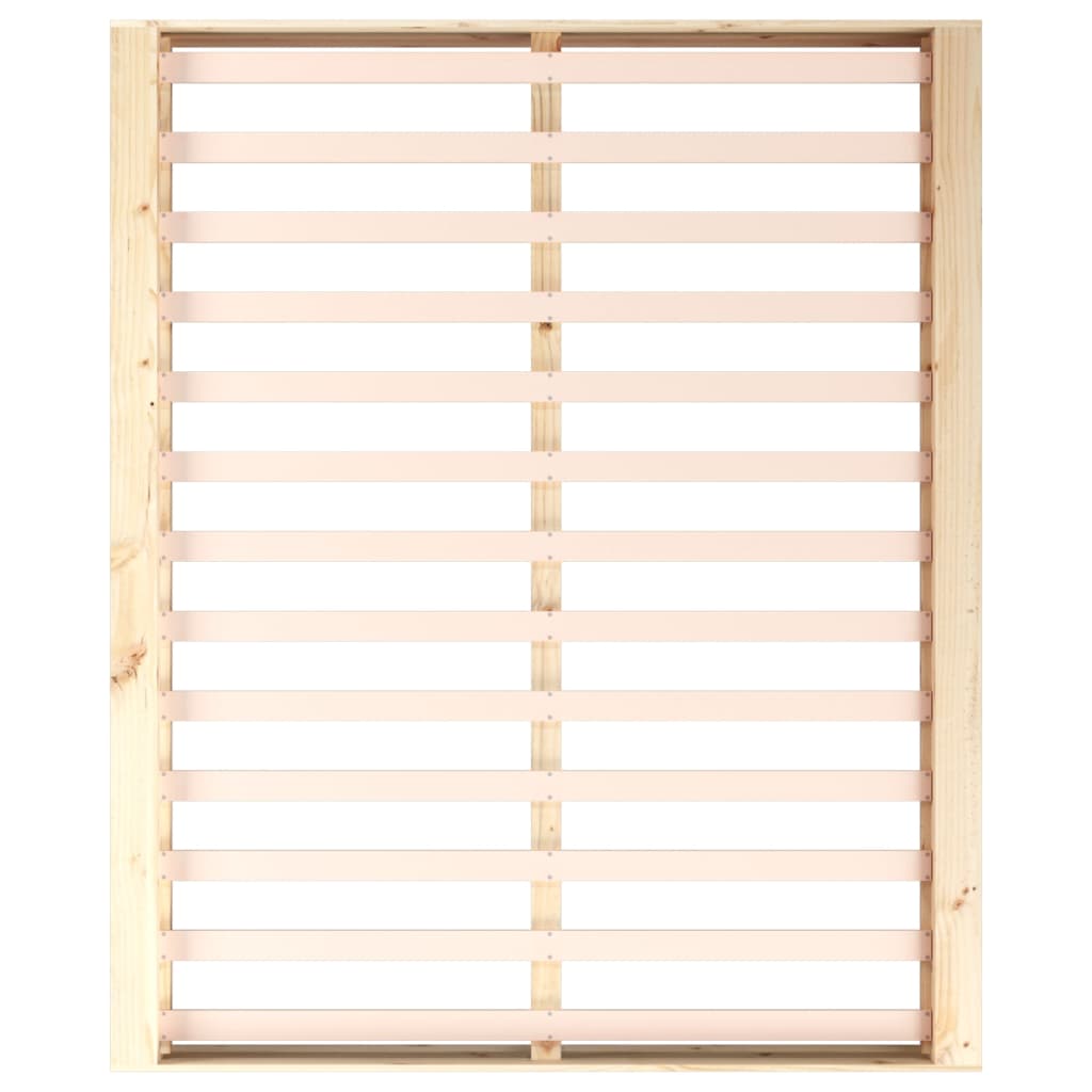 Bed Frame without Mattress 200x200 cm Solid Wood