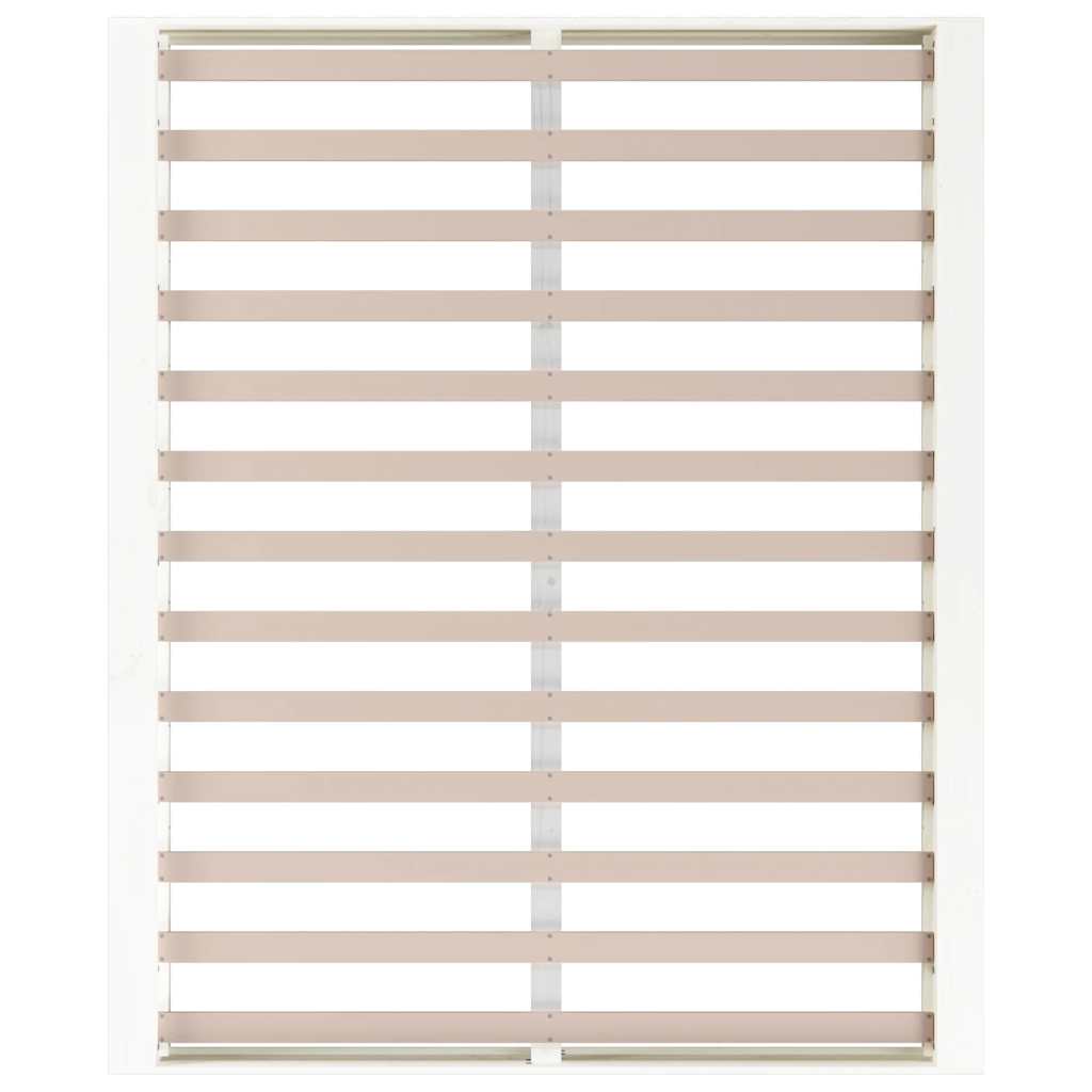 Bed Frame without Mattress White 160x200 cm Solid Wood