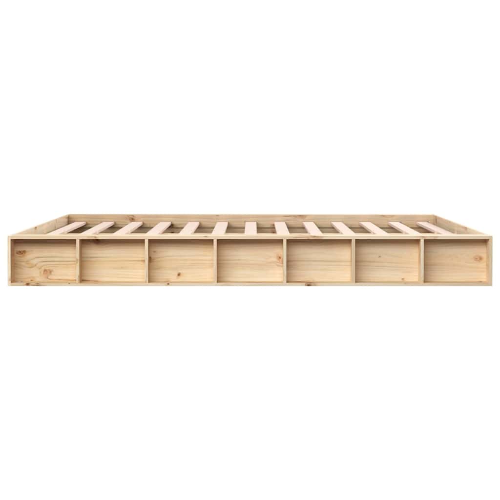 Bed Frame without Mattress 150x200 cm King Size King Size Solid Wood